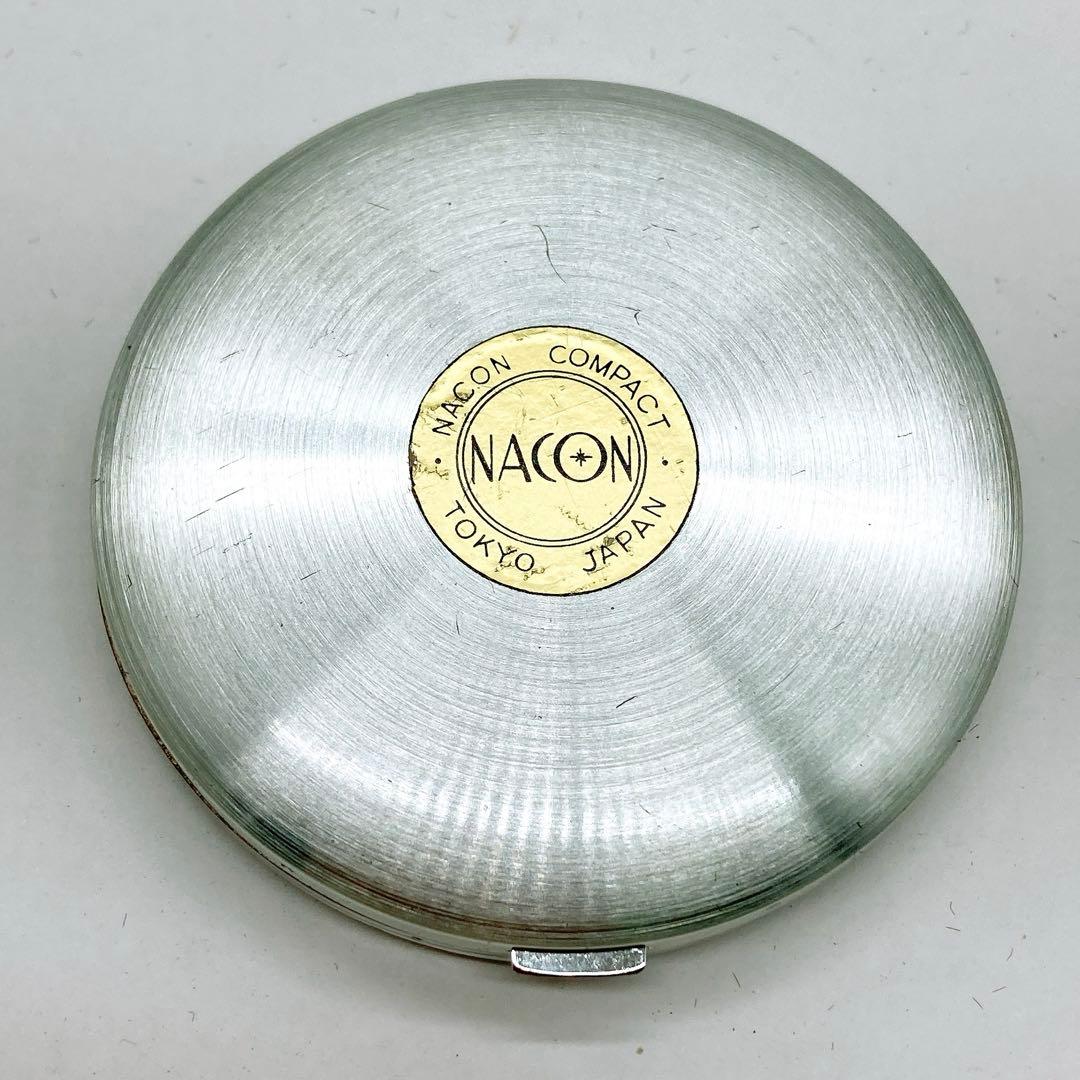 重量82g 昭和レトロ 銀製品 コンパクト シルバー ヴィンテージ NACON