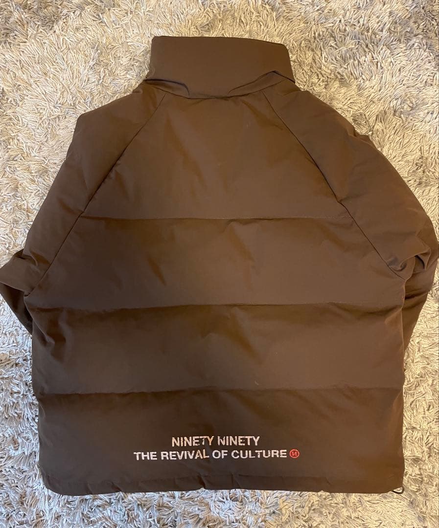 最終値下げ！】9090 ダウンジャケット ブラウン M - メルカリ