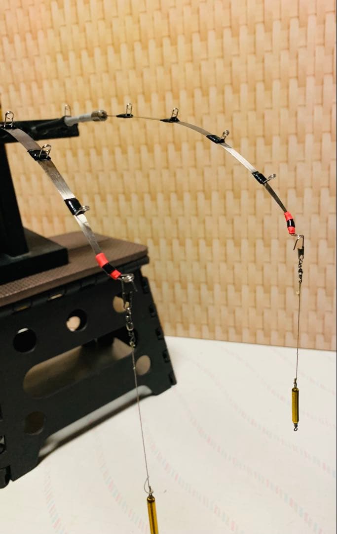 ワカサギステンレス穂先 右手用 左手用2セット 全長約235ミリ