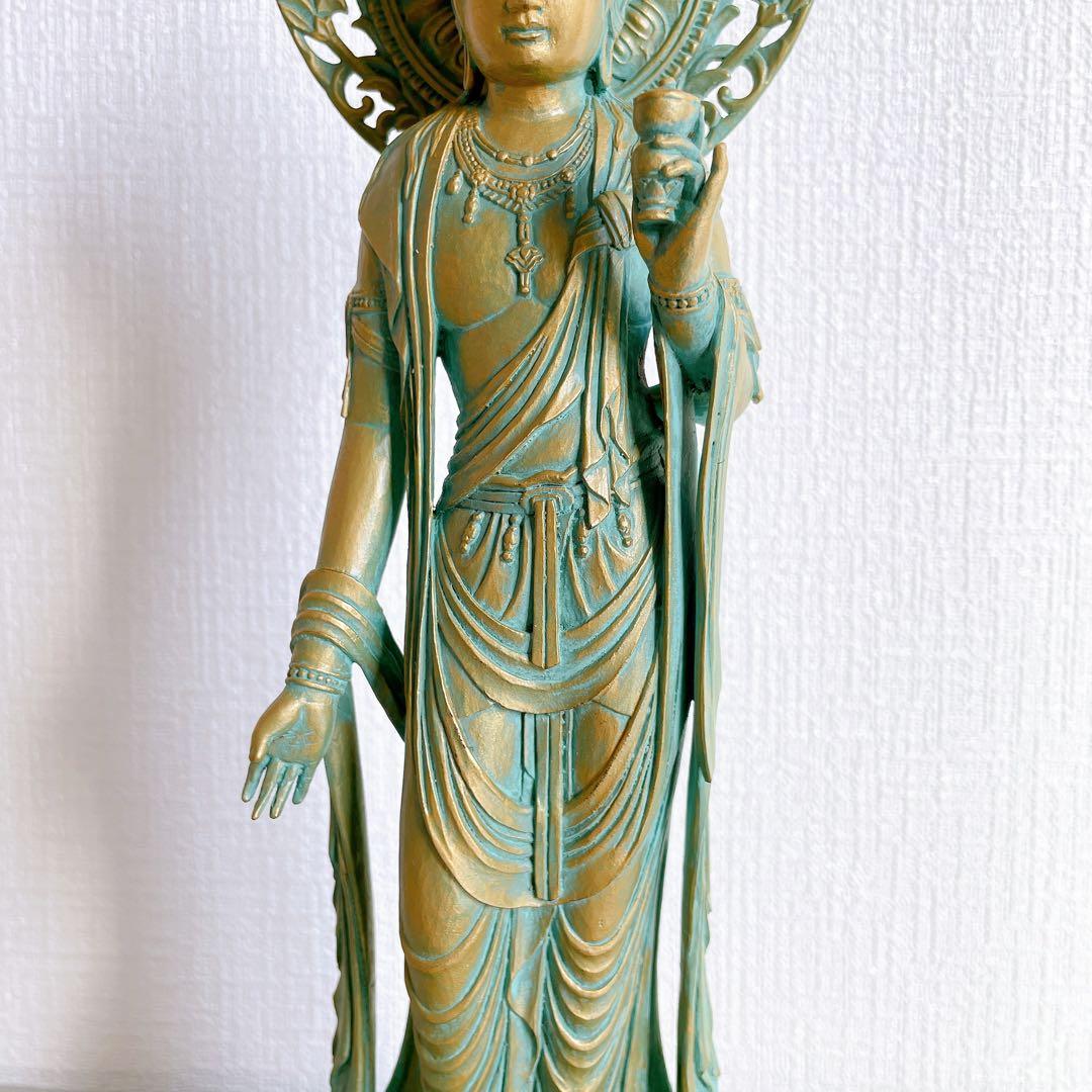 大佛師 松久宗琳作 瑠璃観音 ブロンズ 仏像 在銘 認定書あり 569/1000