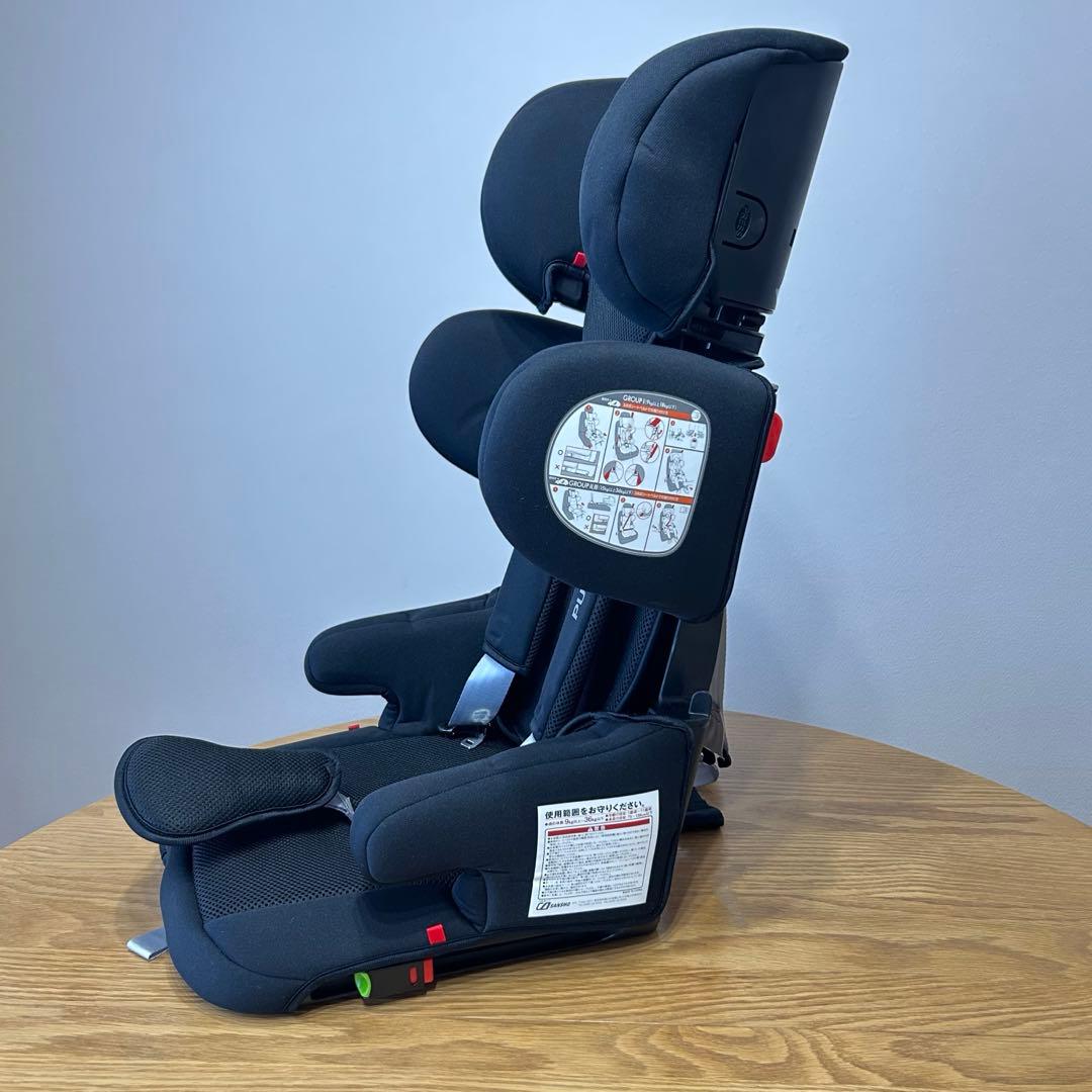 PUPPAPUPO ジュニアシート CP-002 コンパクト ISOFIX 黒 PUPPAPUPO