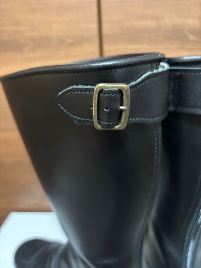 特攻ブーツ　ロングブーツ　黒　ブラック　バイク　トーヨコ　27.5cm 本革