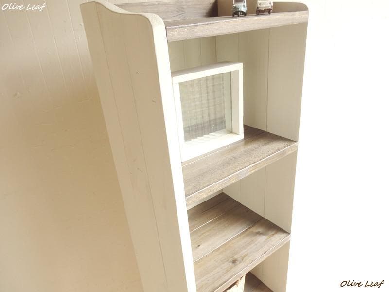 サイズ、デザインオーダー可！6段スリムキャビネット○シャビー