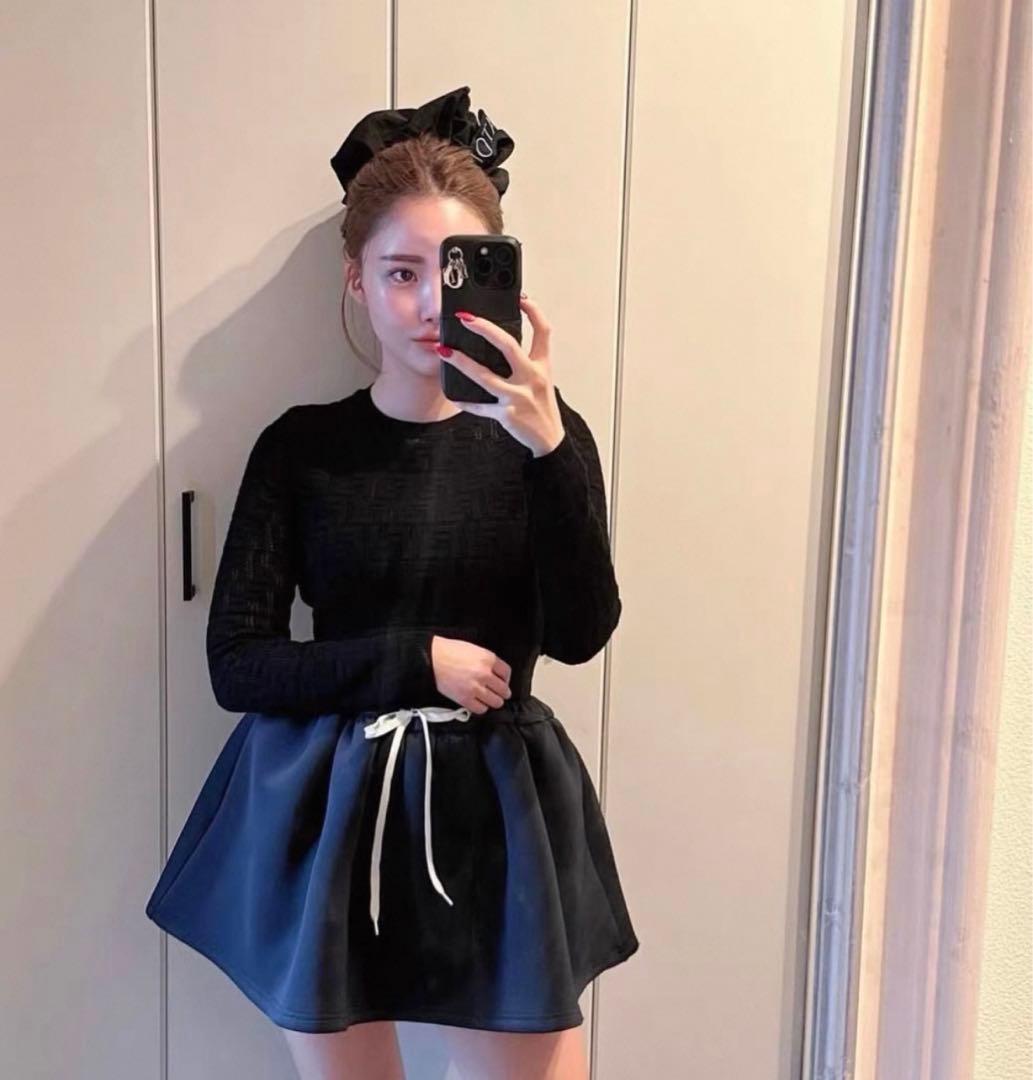 正規品 【Bibiy.】NELLY MINI SKIRT ネイビー