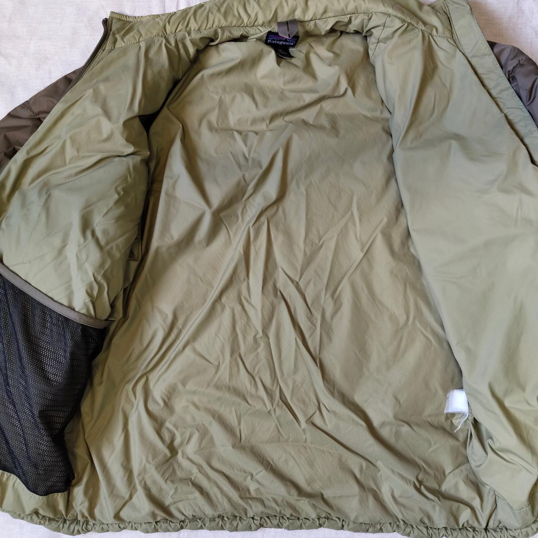 00s パタゴニア パフジャケット 2001年 カーキ オリーブ グリ