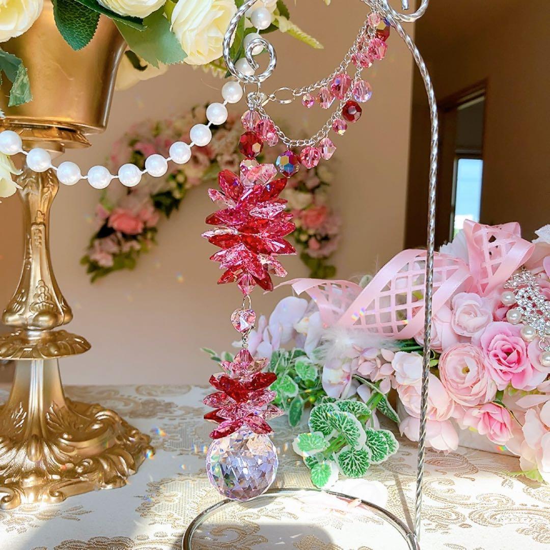 ☆かおmama☆様♡*.スワロフスキー♡シャンデリア付きスタンドサン