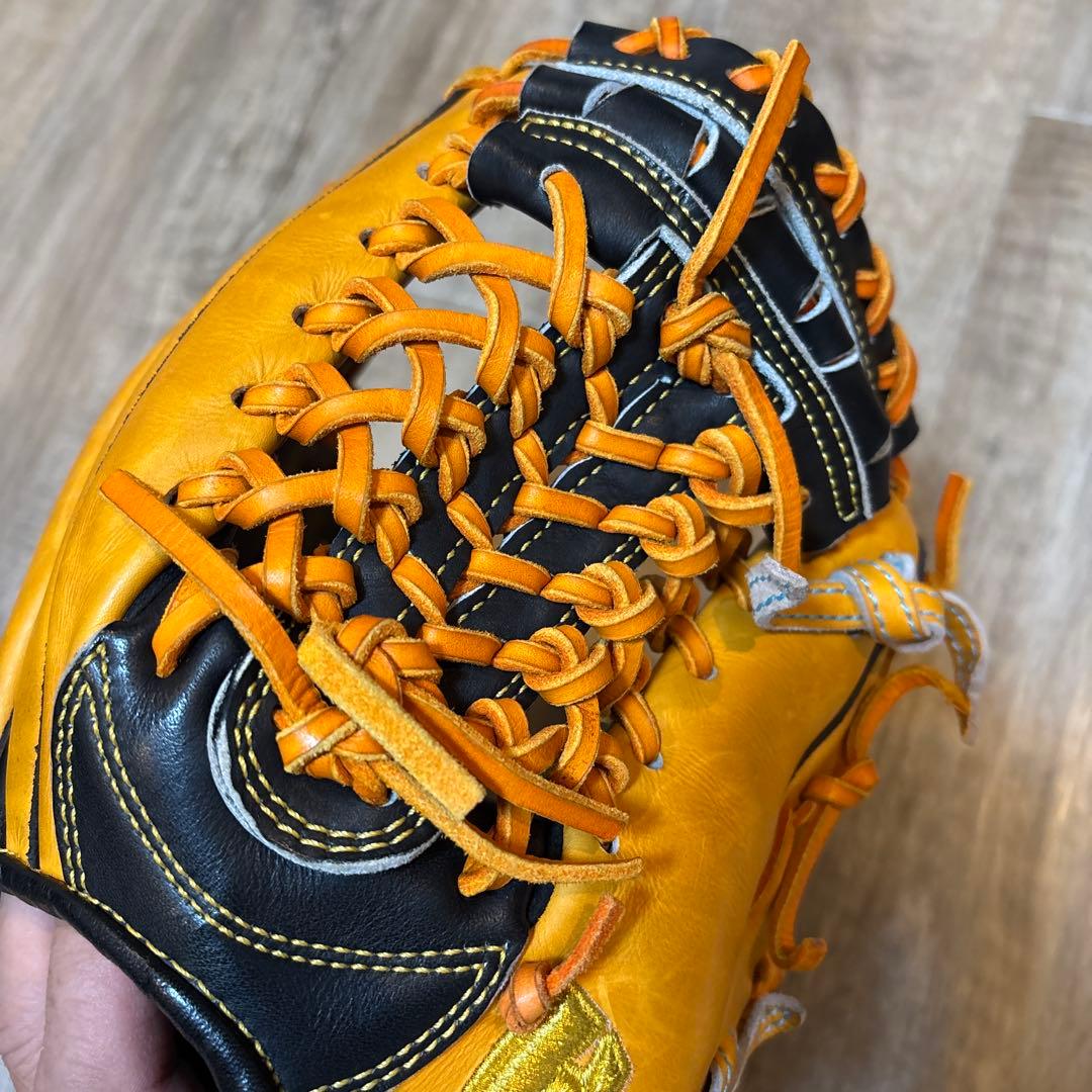 ysf硬式グローブ オレンジと黒 右手用｜ysf硬式グローブ オレンジと黒 右手