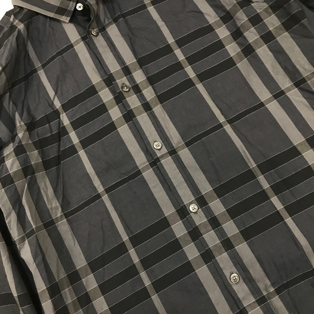 BURBERRY ブラックレーベル シャツ ノバチェック 黒 総柄 バーバリー