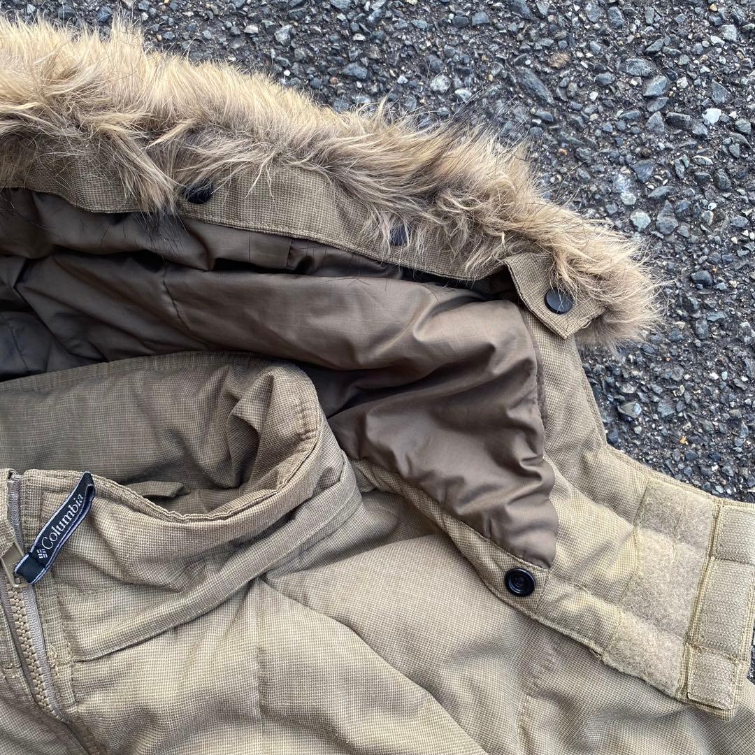コロンビア hooded puffer jacket テック ファー アーカイブ - メルカリ