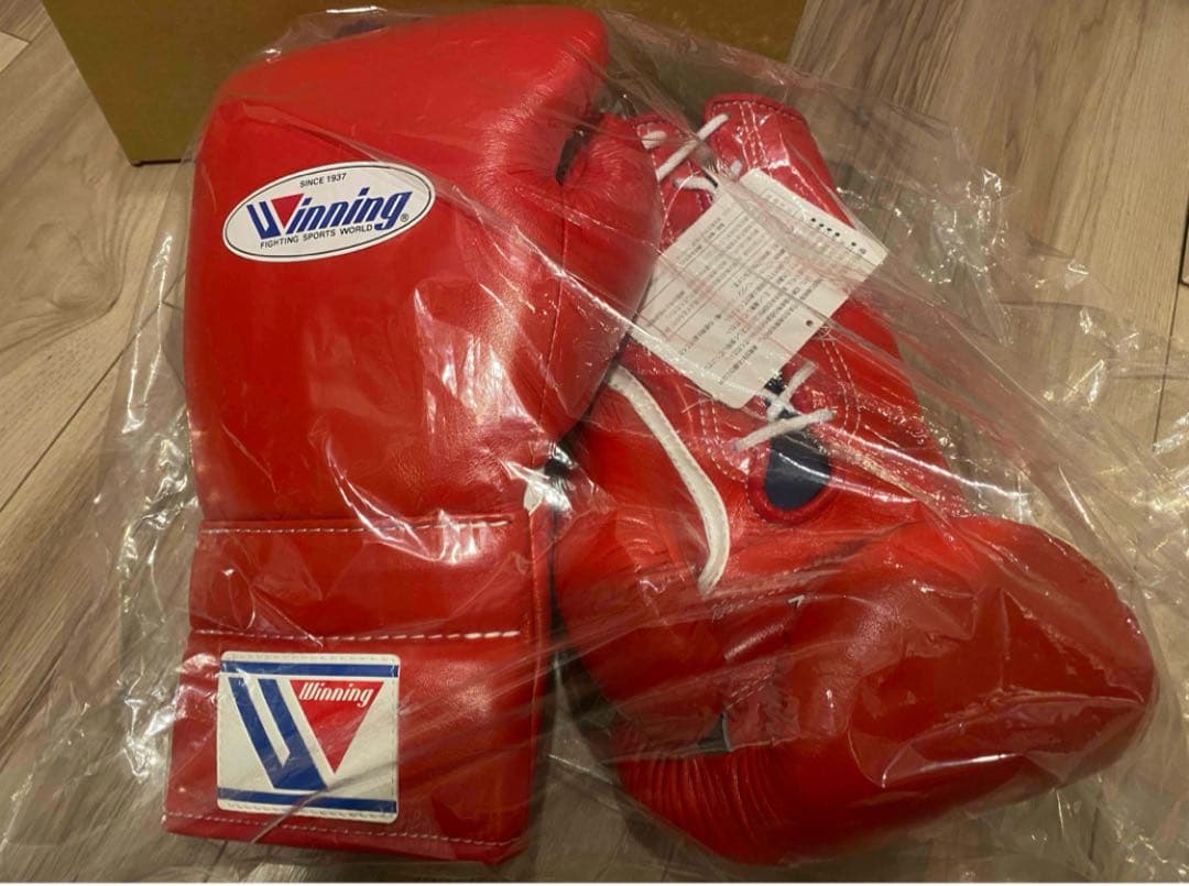 Winning ボクシンググローブ 14 oz レッド Winning（ウイニング） 受注生産 ボクシング グローブ マジックテープ