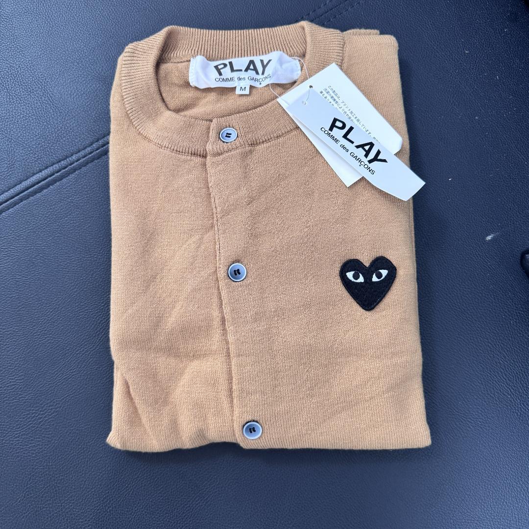 PLAY COMME des GARCONS ベージュカーディガン M - メルカリ
