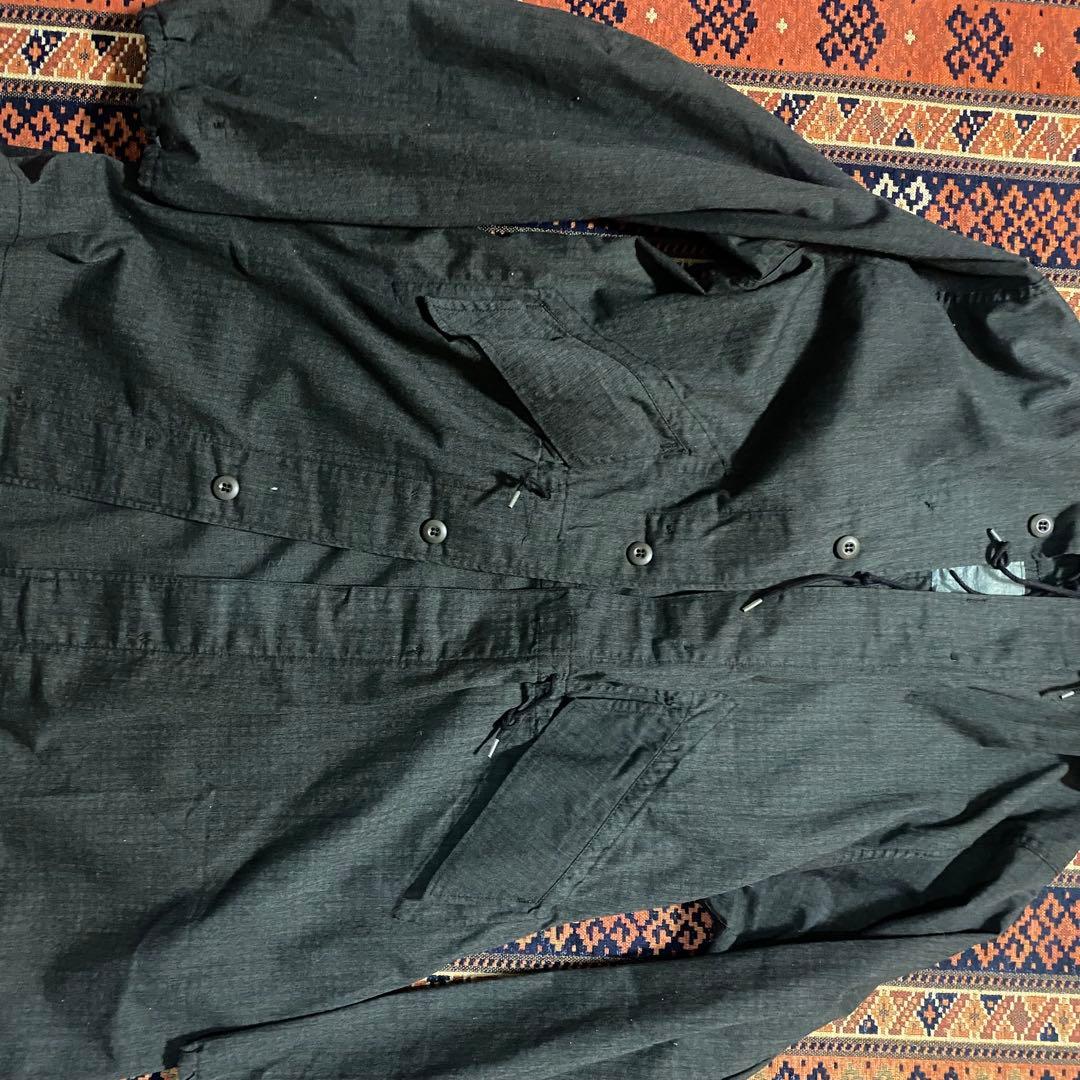 アメリカ軍 ナイトデザートカモパーカー 黒染め ブラックダイ