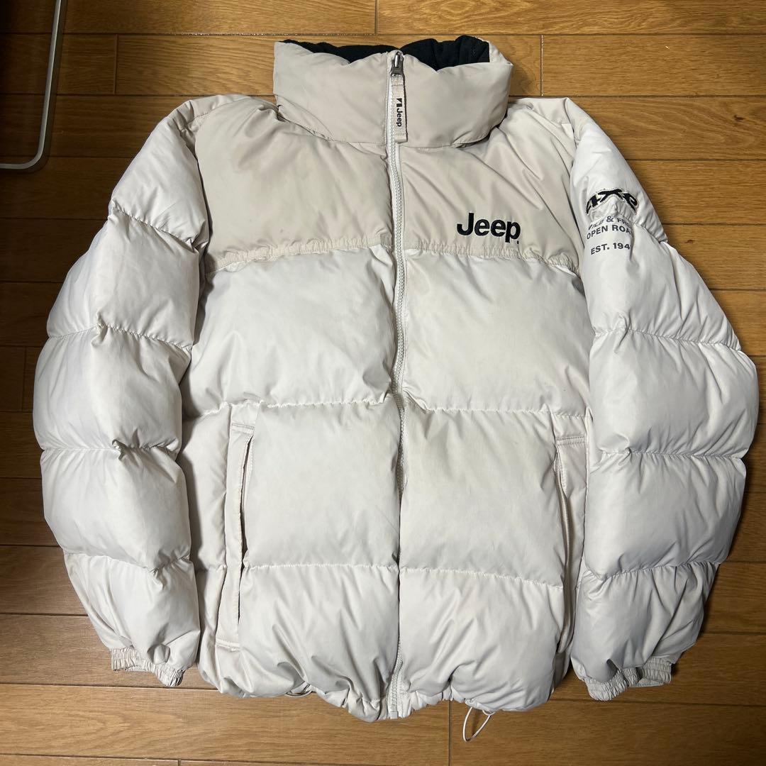 Jeep CJ-5 短丈 ホワイト ダウンジャケットストリート - メルカリ