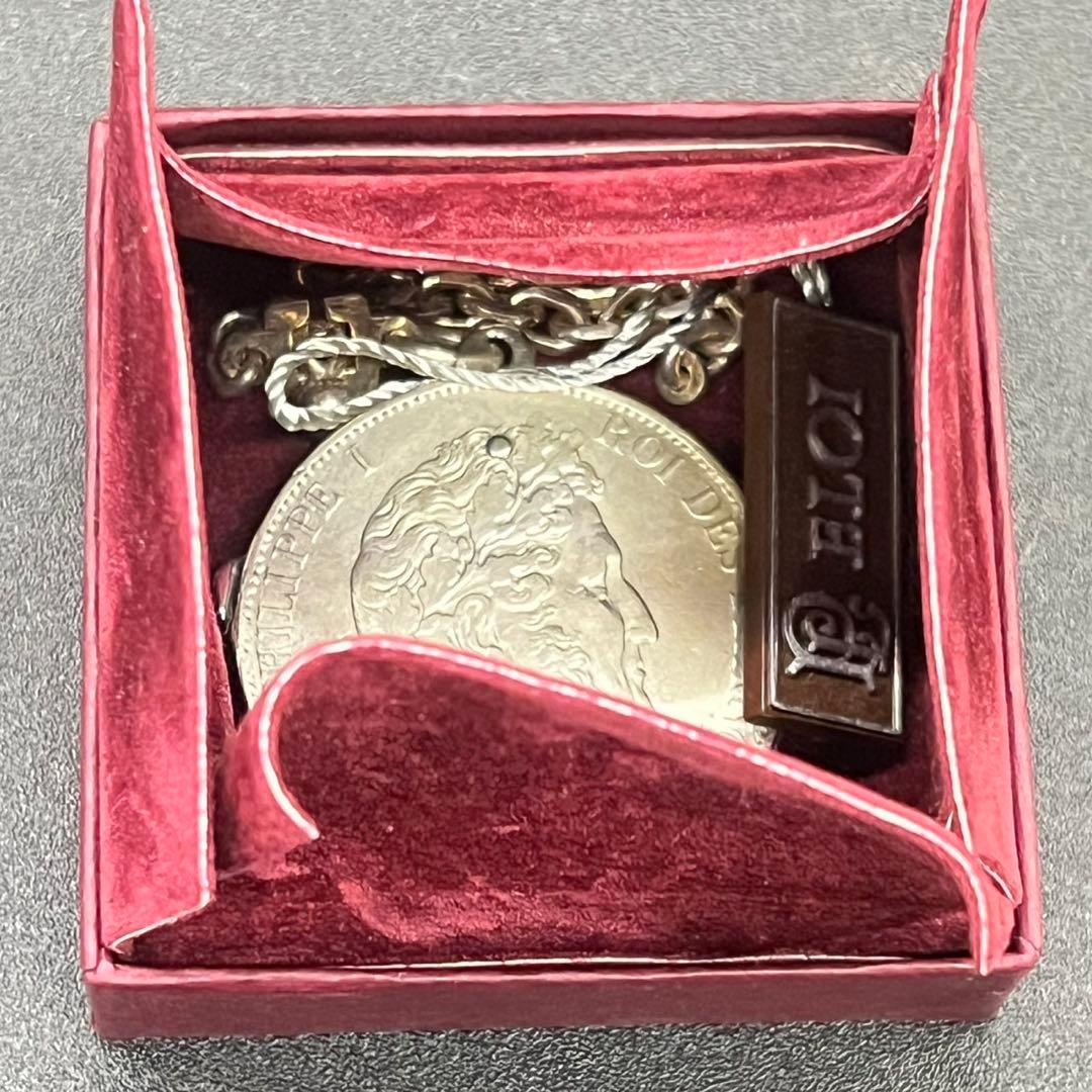 【希少品】Eloi エロア　ナイフ　銀貨　5フラン　箱　タグ付　01