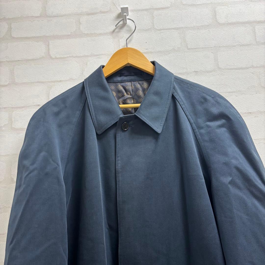 Yves Saint Laurent ステンカラーコート ネイビー 秋冬コーデ