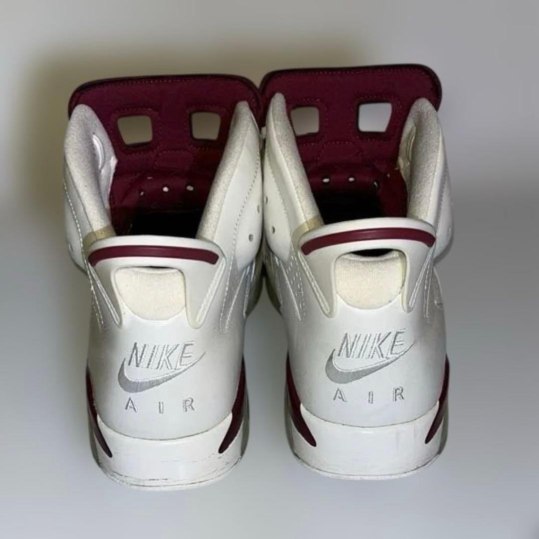 NIKE AIR JORDAN 6 レトロ ホワイト×マルーン 28.5cm