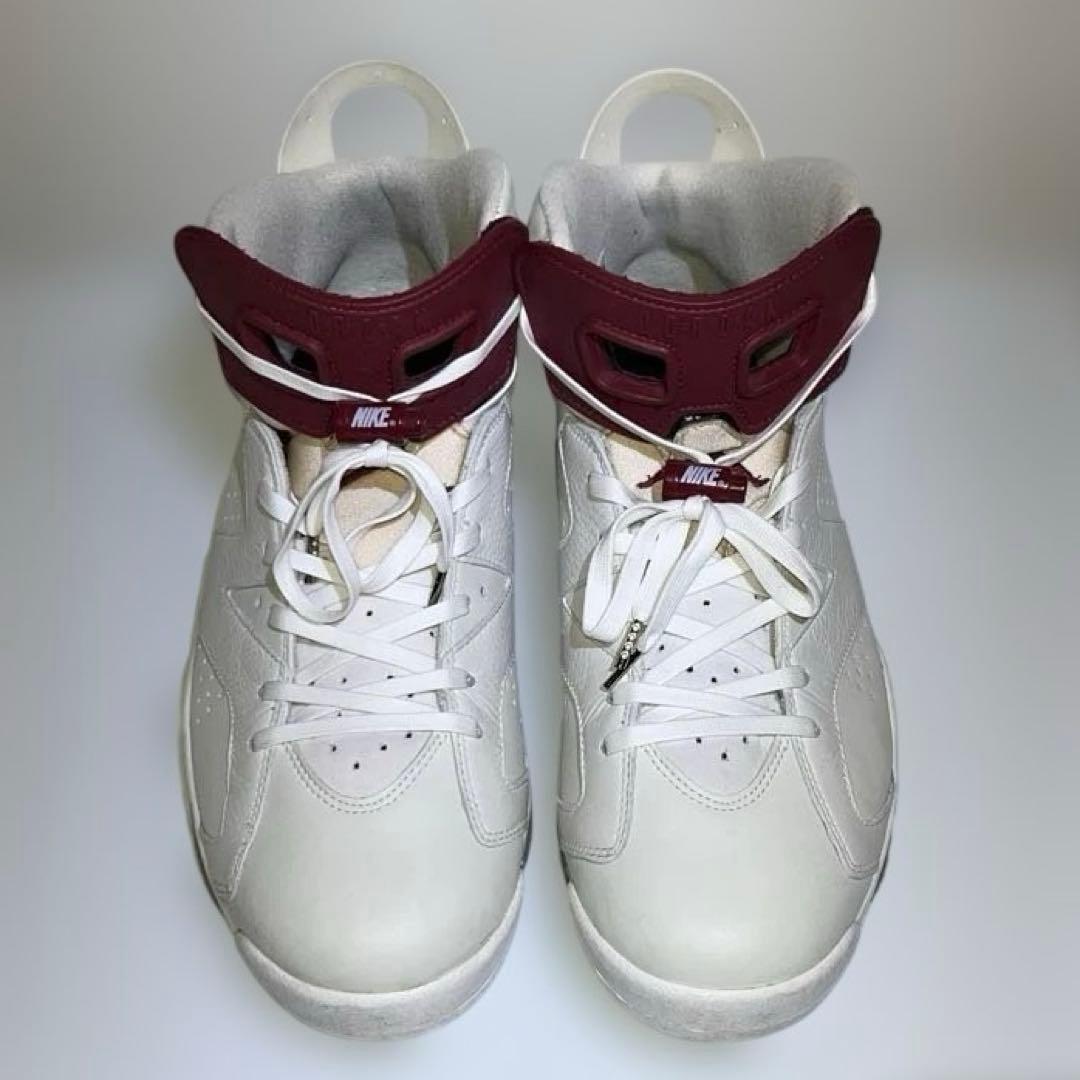 NIKE AIR JORDAN 6 レトロ ホワイト×マルーン 28.5cm