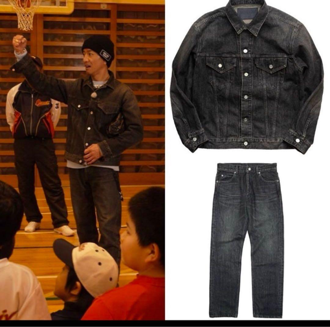 Levis デニム セットアップ 501 ブラック セルビッジ BIGＥ Levis デニム セットアップ 501 ブラック セルビッジ BIGE Levi's