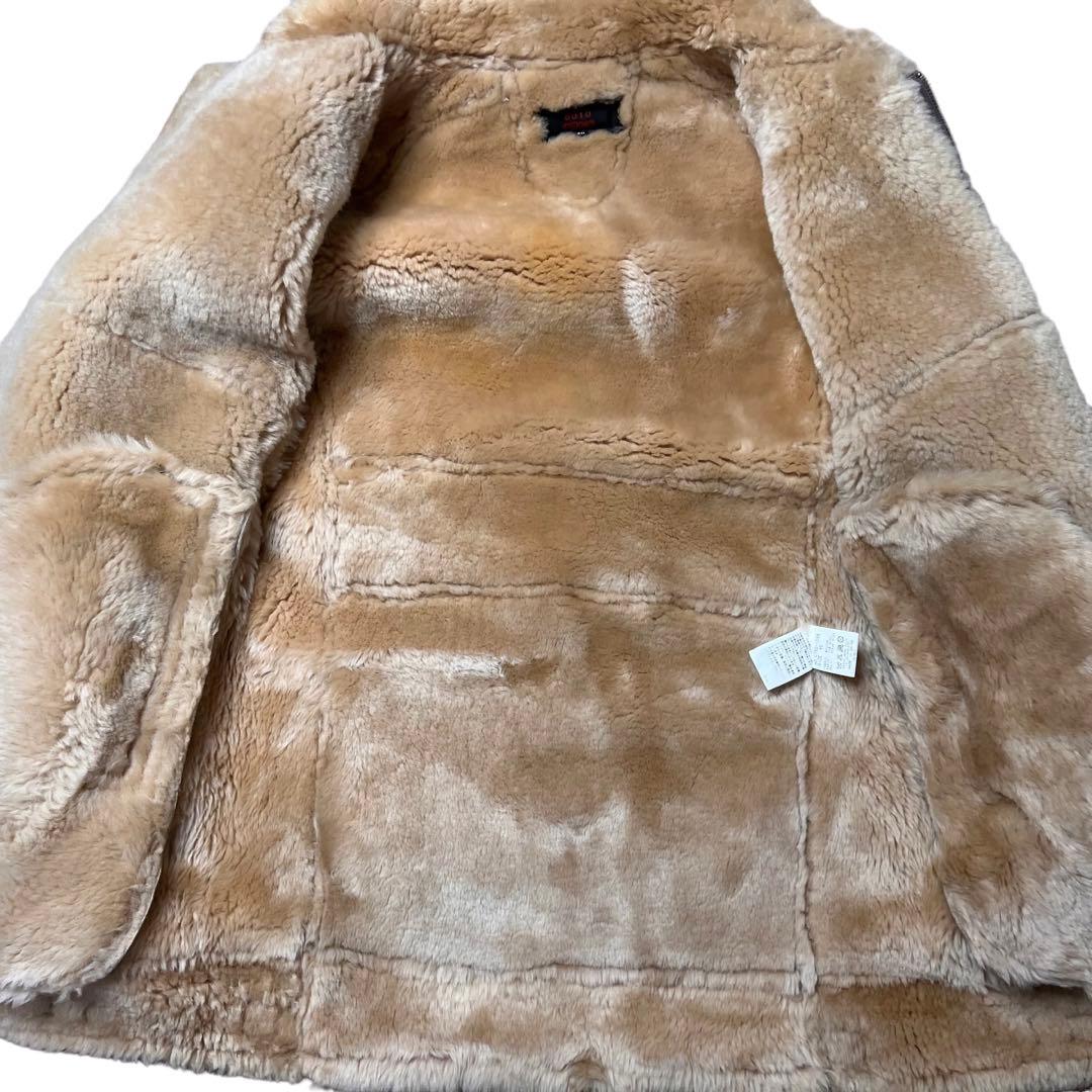 8010 GEKKO☆M位 46 B-3 ムートンジャケット ロング丈 - メルカリ