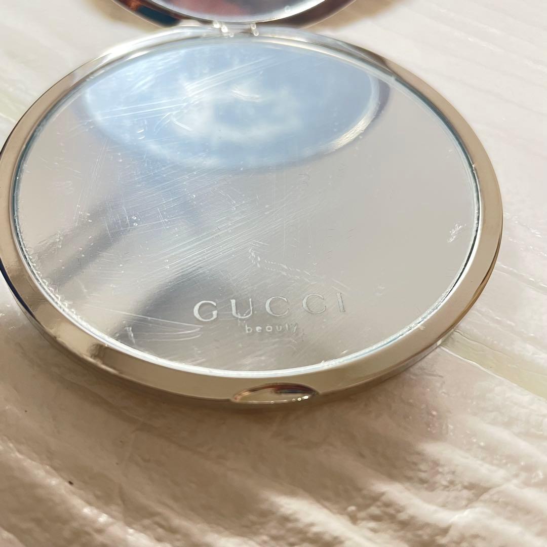 未開封】GUCCI コンパクトミラー ノベルティ メイク 鏡 シルバー
