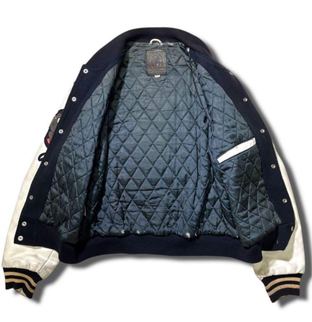 90s 希少 ショーナンボー USA製 ゴールデンベア 袖革 スタジャン XL