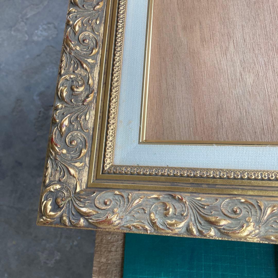 ゆ*か様 虹画堂 F10号 油彩額縁 ゴールドフレーム アクリル 金色 布