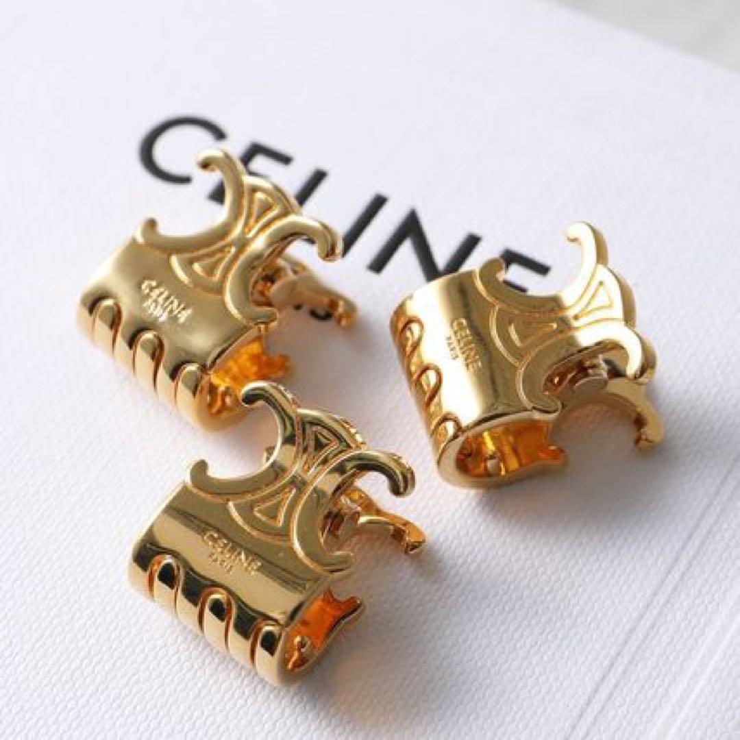 CELINE ゴールド ミディアムヘアクロー