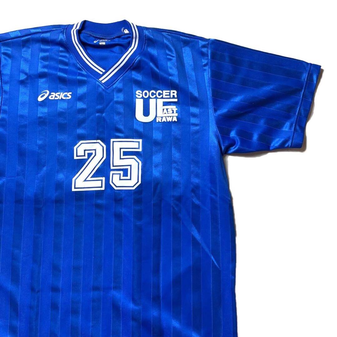 90s】Japan製 asics 浦和東高校 サッカー部 ユニフォーム ブルー