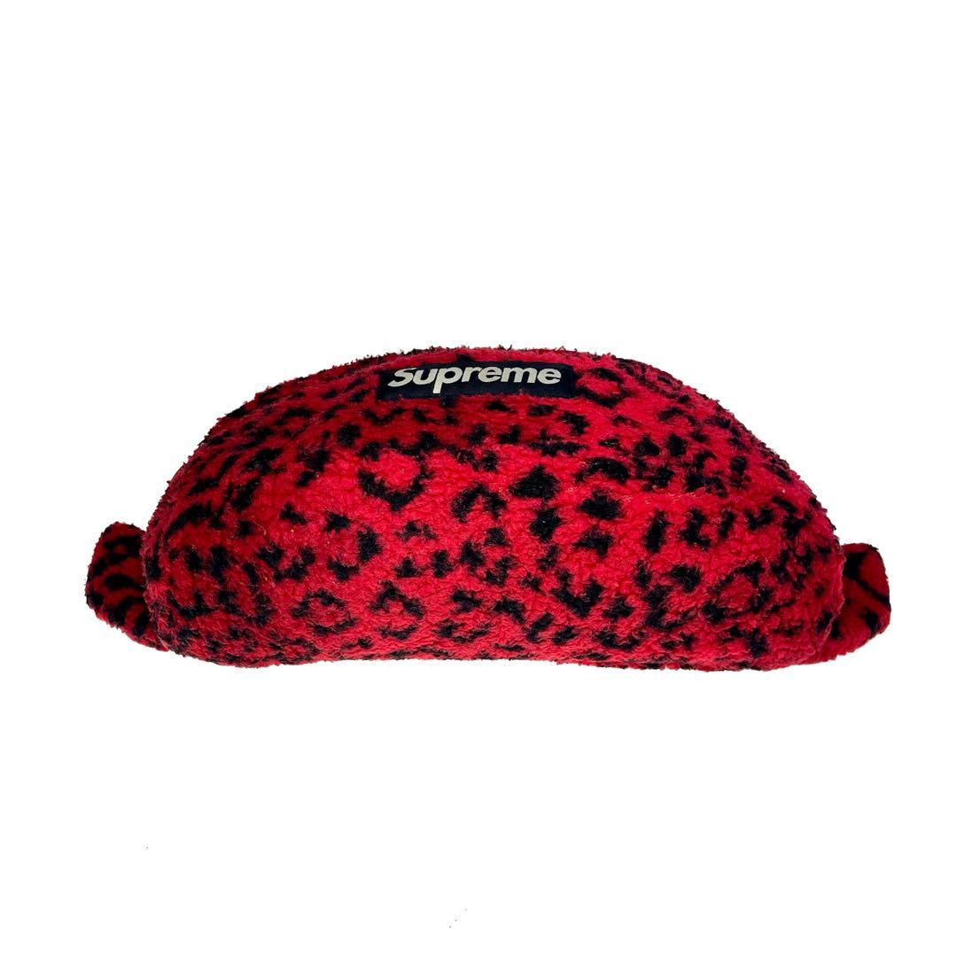 Supreme ウエストバッグ レオパード フリース ボア a534