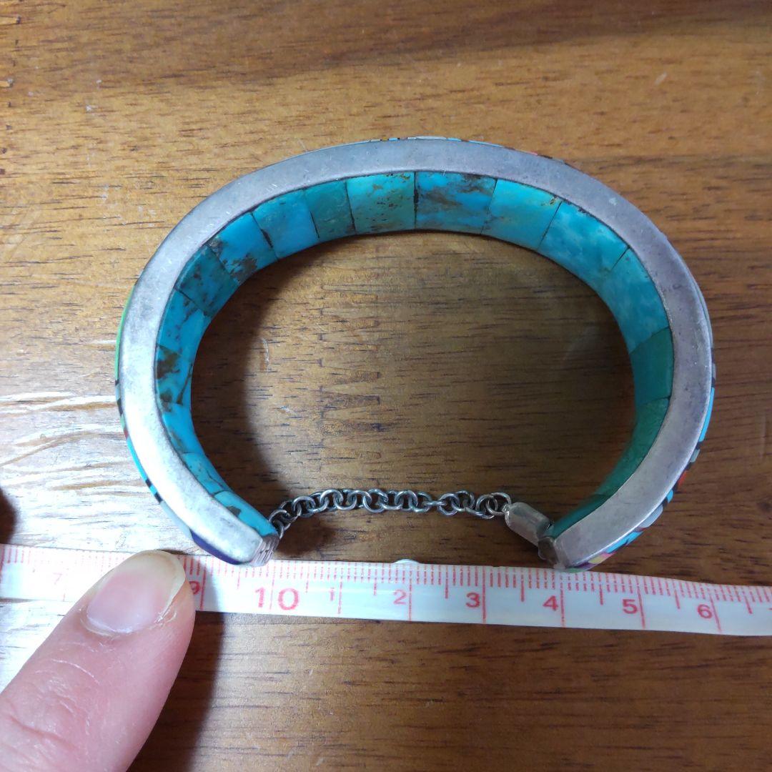s*e様 バングル sterling ズニ族 ターコイズ RRG - メルカリ