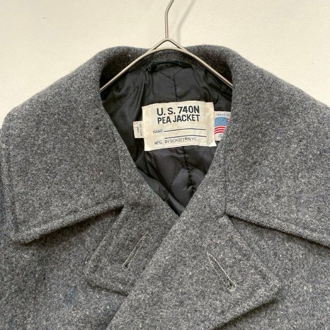 【名作】Schott U.S.740N PEA JACKET ピーコート 42