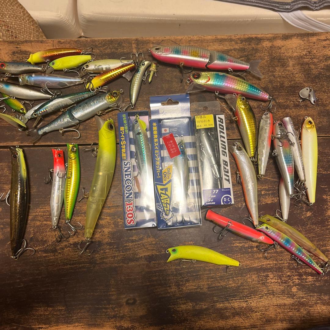 シーバスルアーまとめ売り50本ほど 引退セット