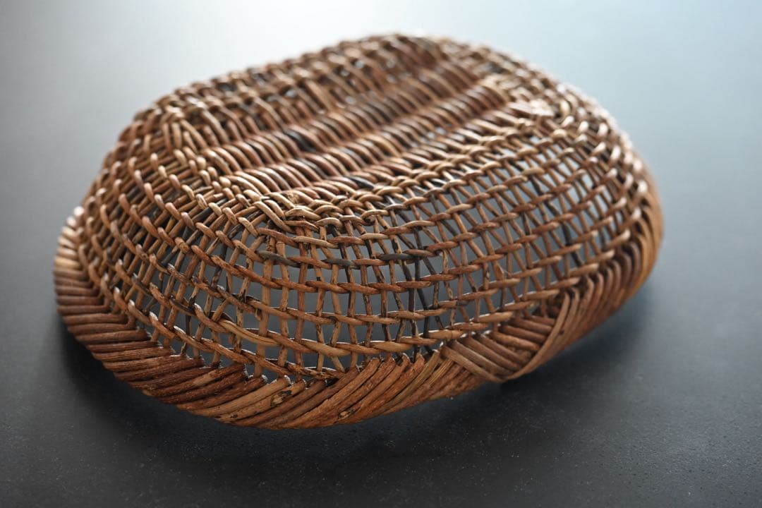 中川原信一】あけび籠 パン籠 平籠