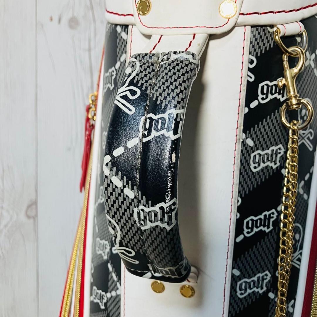 希少 MARK&LONA キャディバッグ Skull&Kilt 7分割 スカル柄 - メルカリ