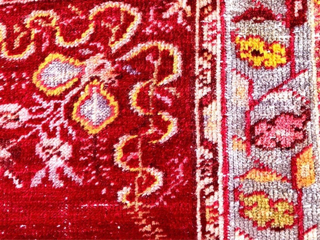 ✧憧れのギュネイ/red✧1970年代 トルコ・ヴィンテージラグ トライバルラグ