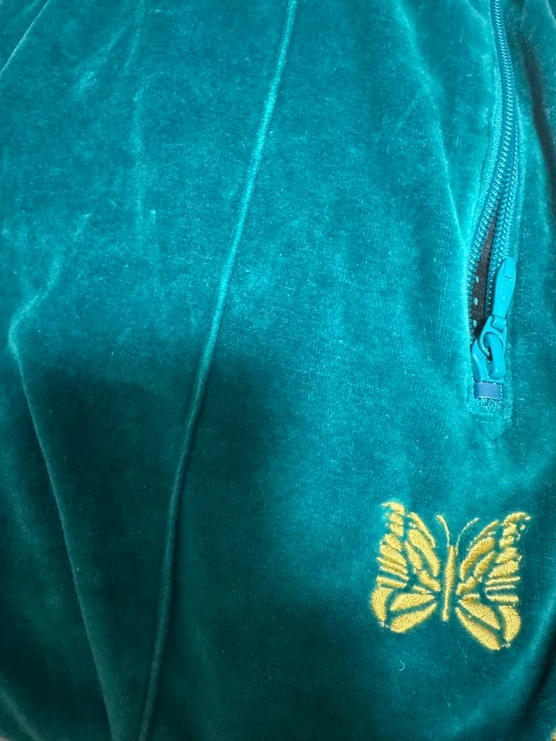 Needles ターコイズベロアM 2026年最新】NEEDLES(ニードルス)サイドラインベロアトラックパンツの