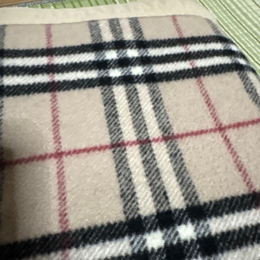 BURBERRY バーバリー 毛布 ノバチェック柄 ウール 100% 防寒 2枚