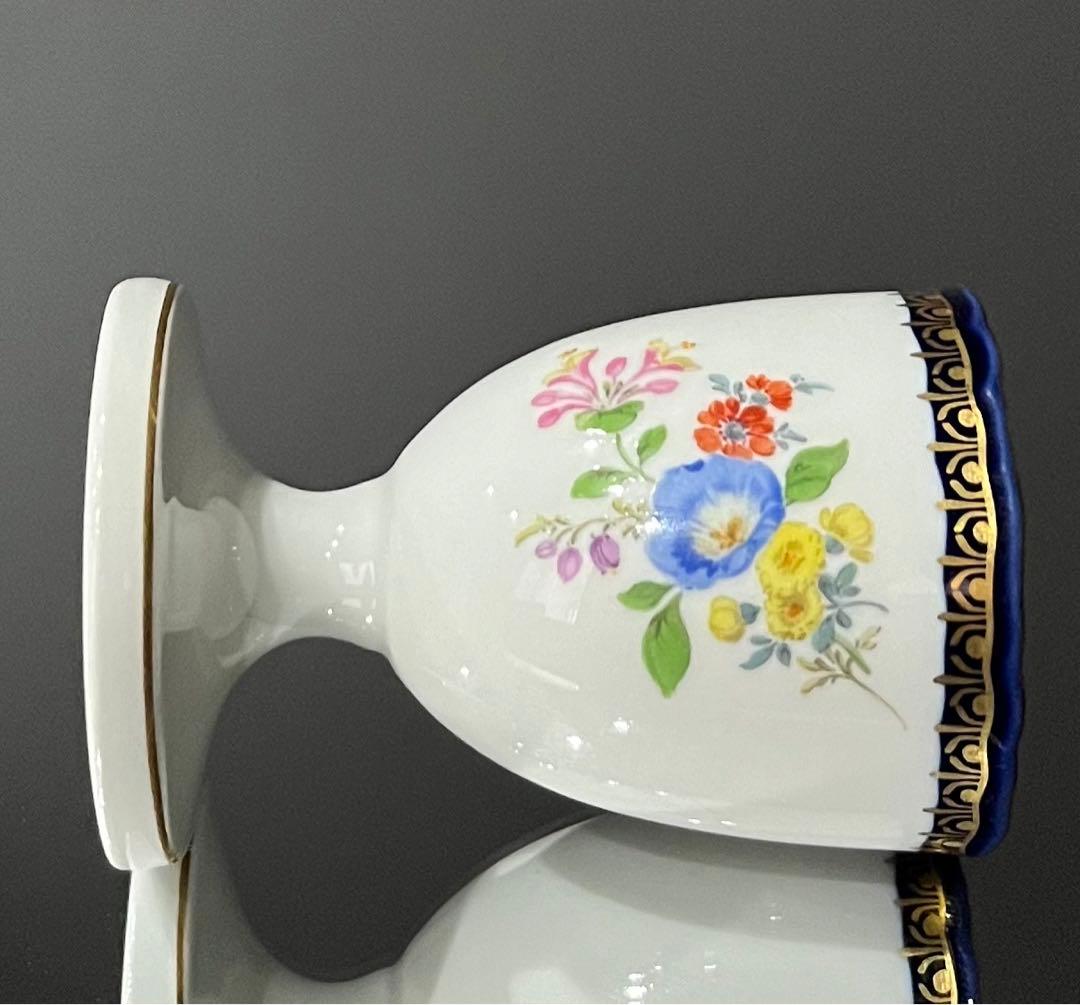 Meissen マイセン/※1級品 Aカンテ 金彩フラワー エッグスタンド C