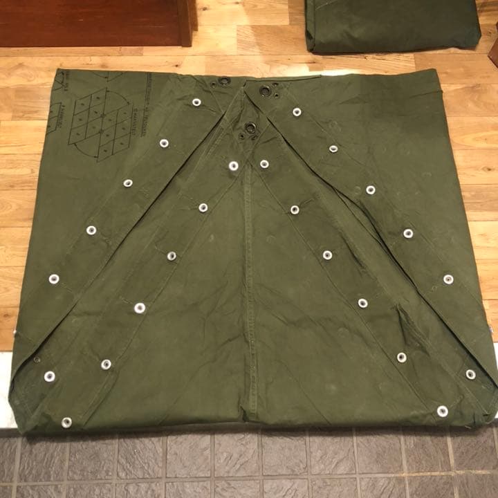 軍幕屋】希少☆ノルウェー軍幕☆テント☆4枚組☆野営☆ソロキャン