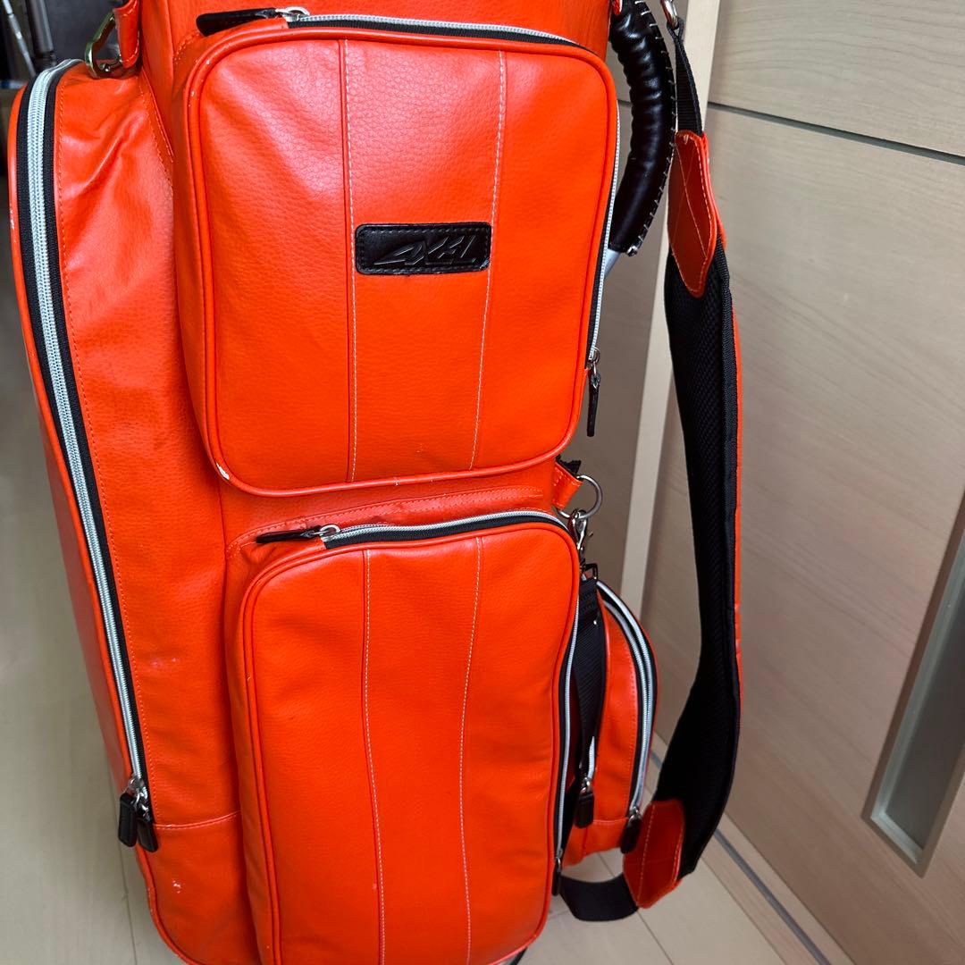 値下げ アクセル AXEL キャディバッグ オレンジ - メルカリ