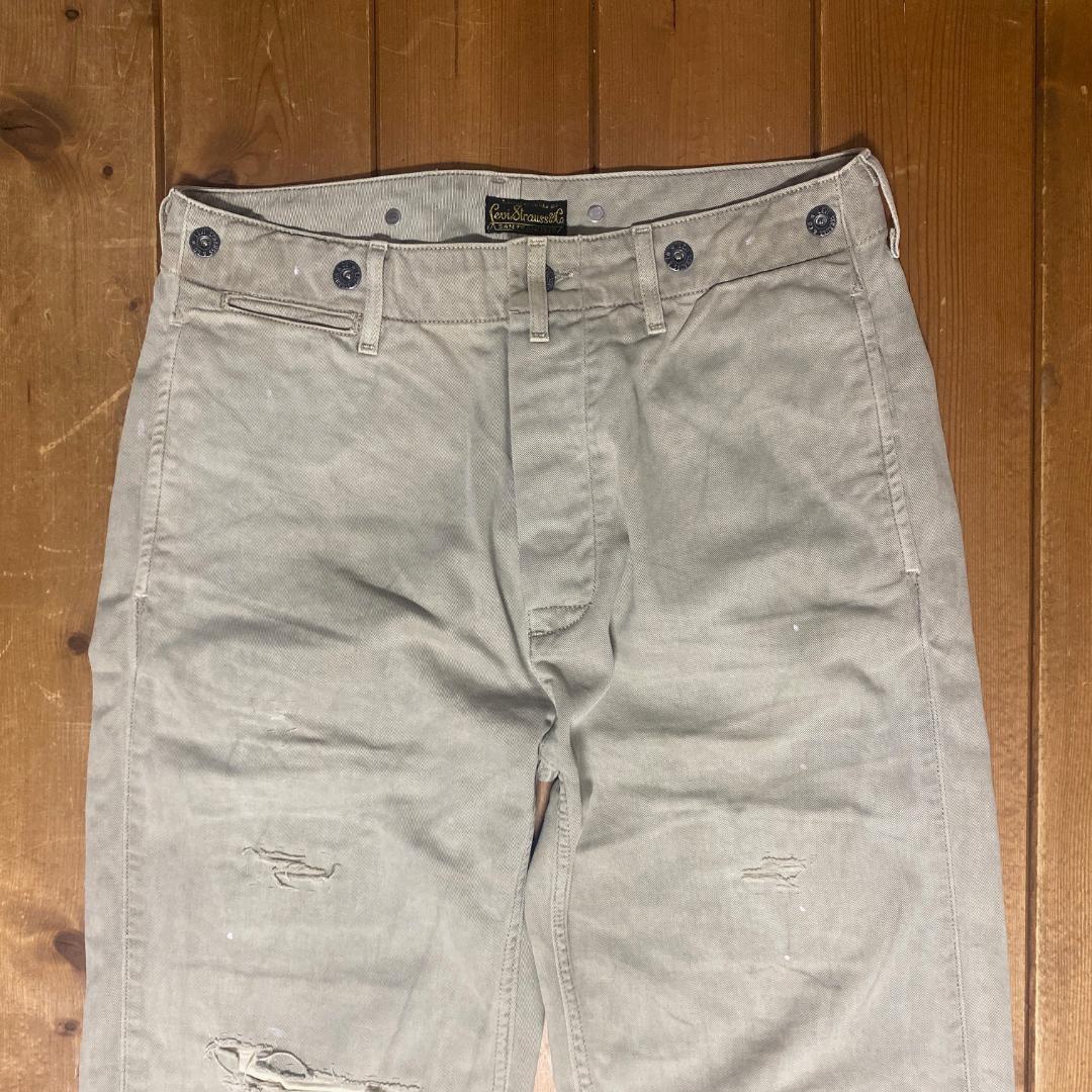 ジョニーデップ着用 リーバイス LVC 20s ビンテージ加工 チノ