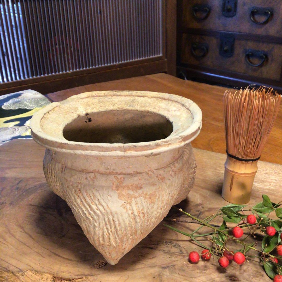 A637 中国 考古学 発掘品 西周灰釉鬲（はいゆうれき） 1基