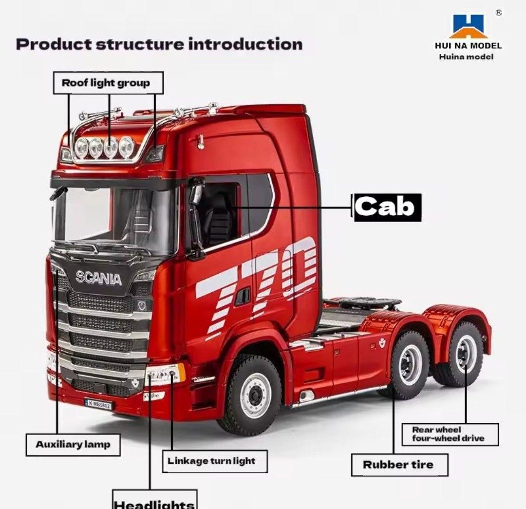 HUI NA スカニア1/18 770 S V8トレーラーヘッド レッド HUI NA