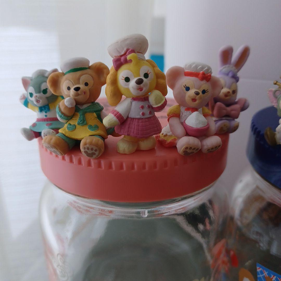 東京ディズニーシー ダッフィーフレンズ ガラス瓶 紅茶瓶(小物入れ) 二