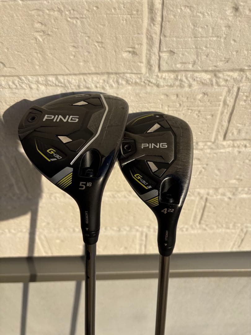 PING G430 max 5wと4uセット PING（ピン） G430 MAX フェアウェイウッド PING TOUR CHROME 75 右用