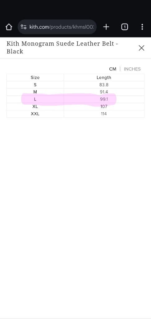 小物 KITH Monogram Suede Leather Belt \"BLACK\"