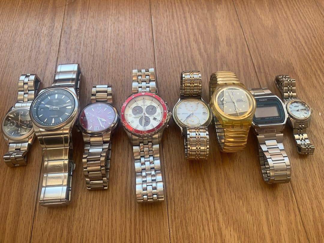 SEIKO CITIZEN CASIO ジャンク腕時計8点セット　値下げOK Yahoo!オークション -「時計 ジャンク まとめて」の落札相場・落札価格