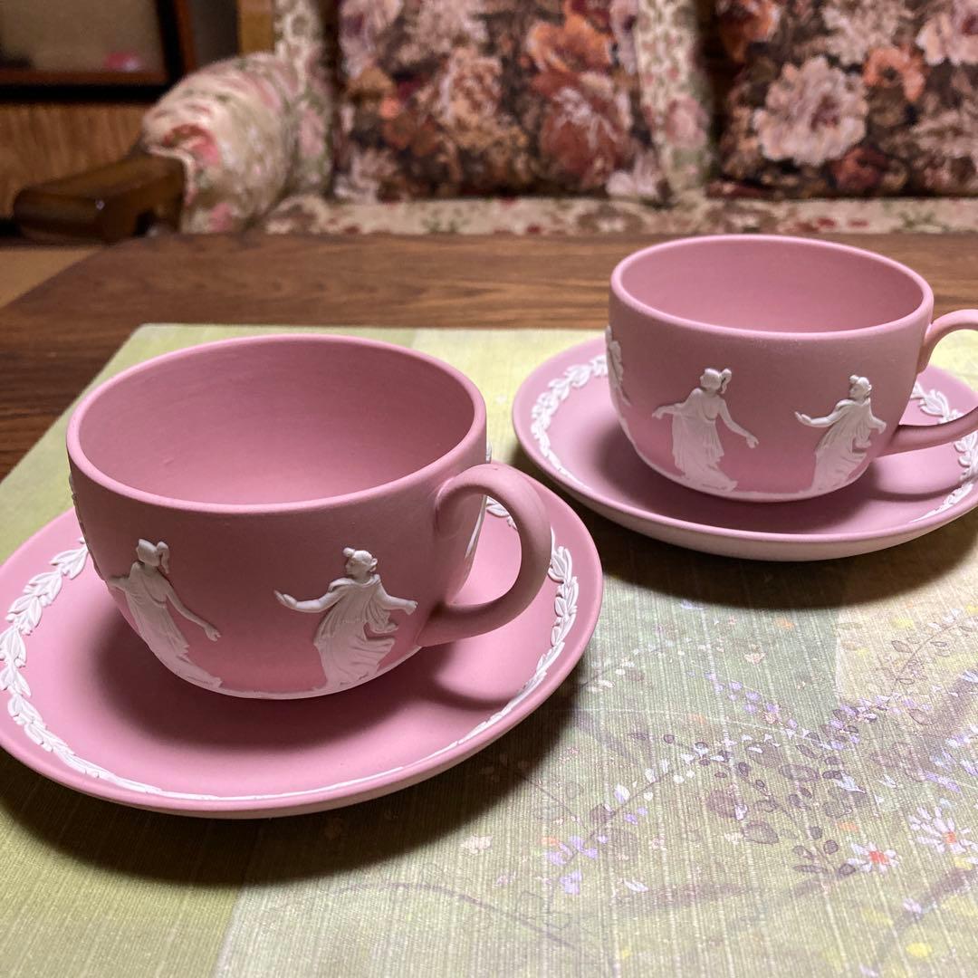 ウェッジウッド ジャスパーピンク ダンシングアワー カップ＆ソーサー2