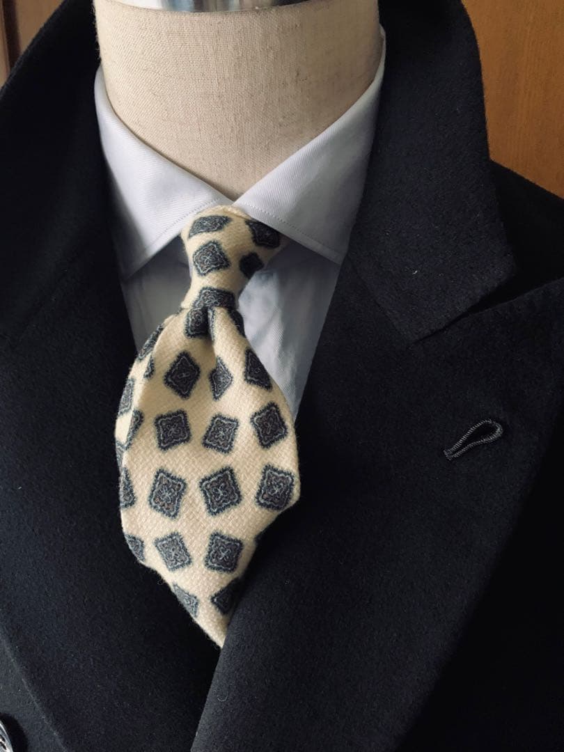 PIERO MASSA. ヴィンテージ クラシックカシミアコート 伊製 黒 PIERO