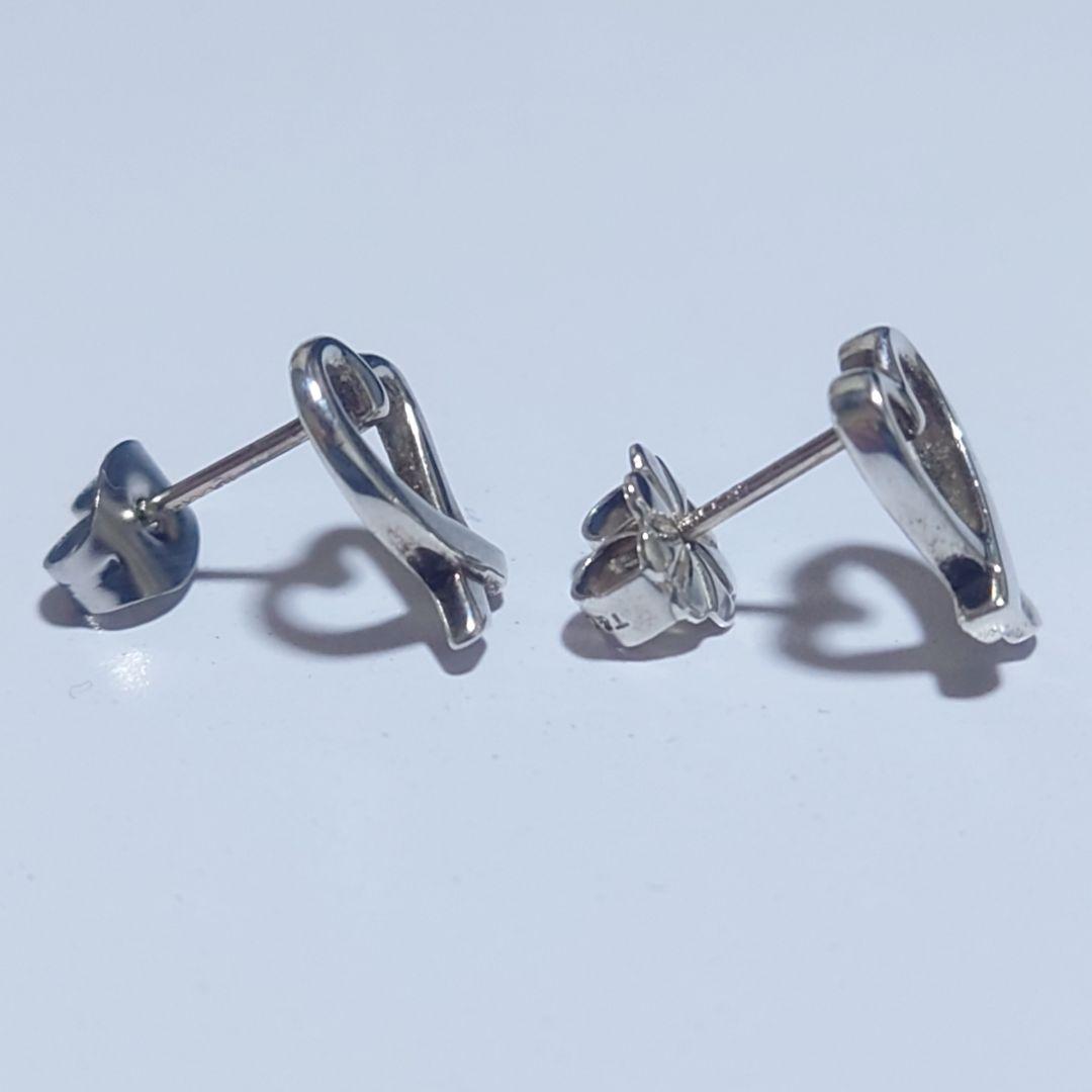 未使用に近い ティファニー ピアス ラビングハート シルバー 925 両耳